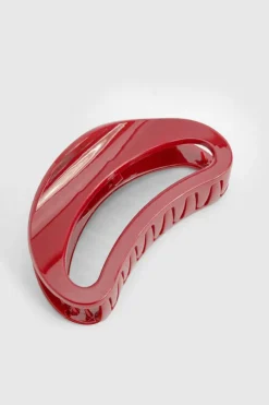 Hair Accessories*boohoo Oversized Claw Clip cherry