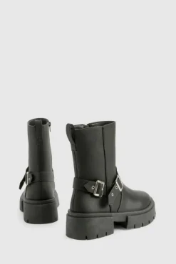Ankle Boots|All Boots*boohoo Chunky Buckle Detail Chelsea Boot black