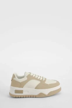 Trainers*boohoo Chunky Contrast Panel Trainers beige