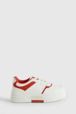 Trainers*boohoo Chunky Contrast Panelled Trainers red