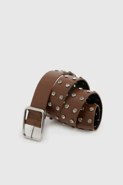 Belts*boohoo Chunky Embellished Boyfriend Belt tan