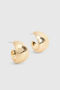 Earrings*boohoo Chunky Hoop Earrings gold