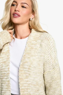 Cardigans*boohoo Chunky Knit Slouchy Cardigan oatmeal