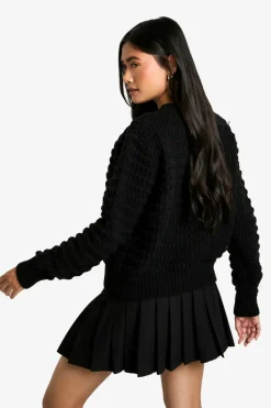 Cardigans|Jumpers & Cardigans*boohoo Chunky Knitted Cardigan black