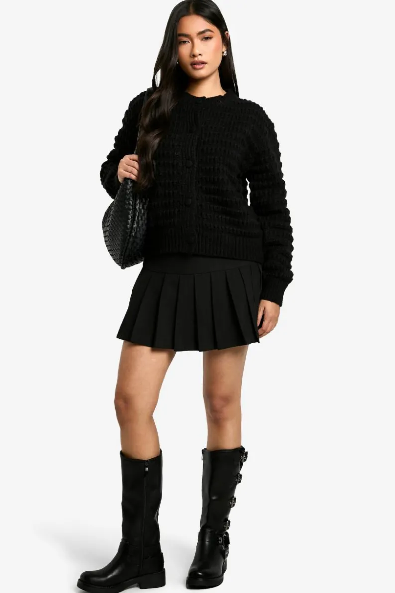 Cardigans|Jumpers & Cardigans*boohoo Chunky Knitted Cardigan black