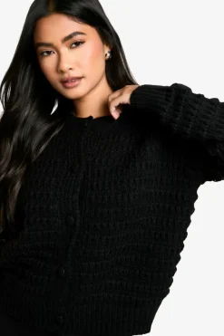 Cardigans|Jumpers & Cardigans*boohoo Chunky Knitted Cardigan black