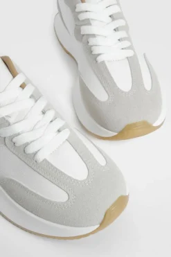Trainers*boohoo Chunky Panel Detail Trainers white