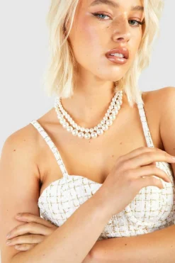 Necklaces*boohoo Chunky Necklace pearl