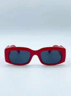 Sunglasses*SVNX Chunky Rectangle Sunglasses in Red