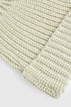 Earmuffs|Hats & Gloves*boohoo Chunky Ribbed Knit Beanie khaki