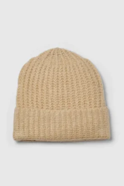 Earmuffs|Hats & Gloves*boohoo Chunky Ribbed Knit Beanie beige