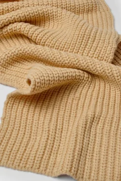 Hats & Gloves|Hats & Gloves*boohoo Chunky Ribbed Knit Long Scarf beige