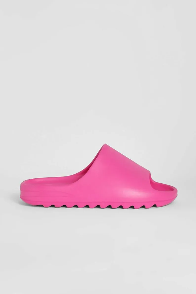 Flats|Sandals*boohoo Chunky Slider hot pink