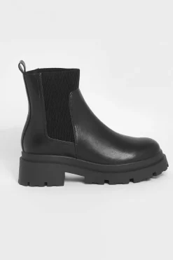 Chunky Boots|All Boots*boohoo Chunky Sole Chelsea Boots black