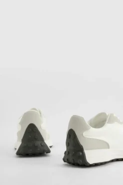 Trainers*boohoo Chunky Sole Contrast Panel Trainers white