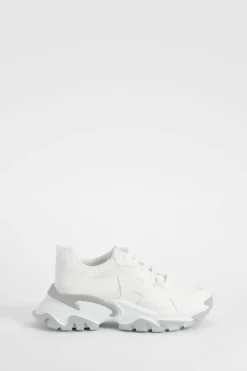 Trainers*boohoo Chunky Sporty Trainers white