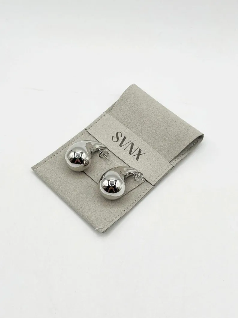 Earrings*SVNX Chunky Waterdrop Earring in Silver