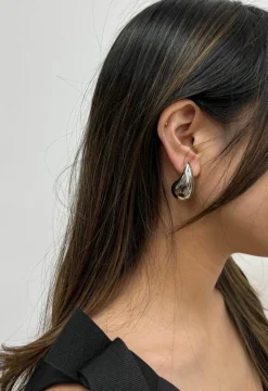 Earrings*SVNX Chunky Waterdrop Earring in Silver