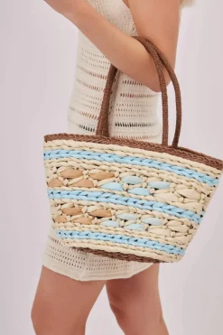 Handbags*My Accessories London Chunky Weave Straw Bag Multi