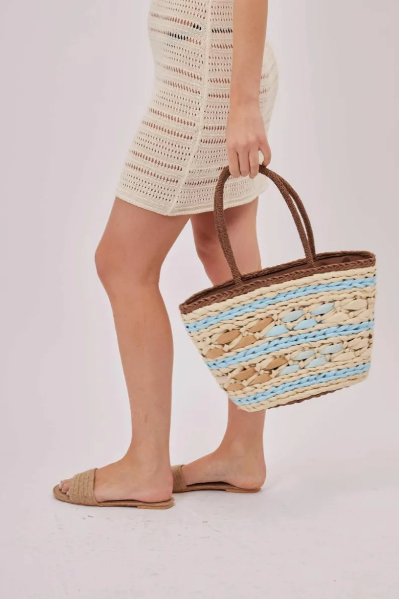 Handbags*My Accessories London Chunky Weave Straw Bag Multi