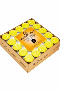 Candles & Diffusers|Candles*Deco Express Citronella Candles 4 Hours Pack of 100 Yellow