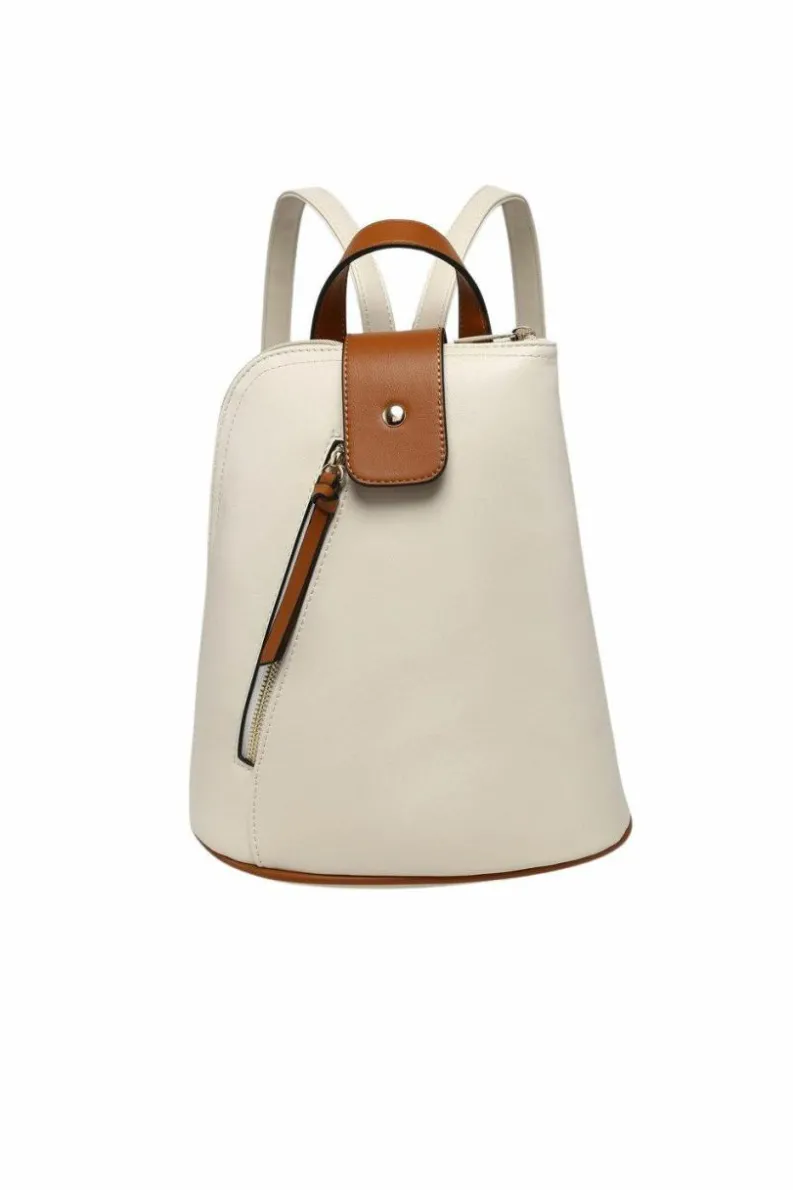 Handbags*Kitise Classic Style Work School Rucksack Backpack Beige