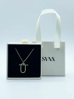 Necklaces*SVNX Clip Bar Necklace in Gold
