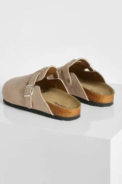 Flats|Sandals*boohoo Closed Toe Clog taupe