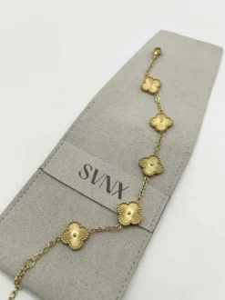 Bracelets*SVNX Clover Bracelet in Gold