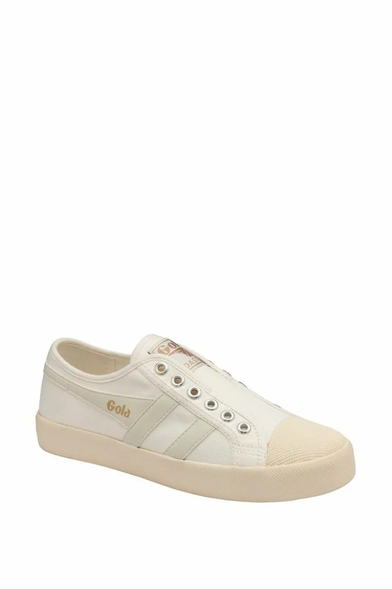 Trainers*Gola Coaster Slip' Canvas Lace-Less Trainers Off White