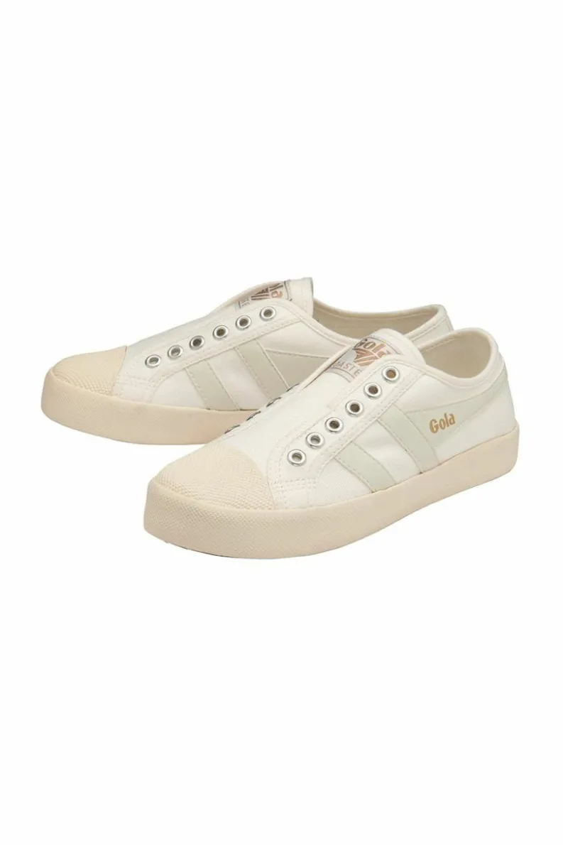 Trainers*Gola Coaster Slip' Canvas Lace-Less Trainers Off White