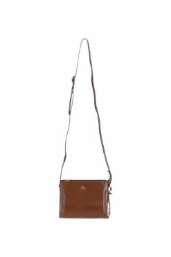 Shoulder Bags*Ashwood Leather Compact Real Leather Shoulder Bag Tan
