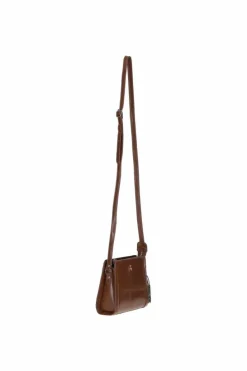 Shoulder Bags*Ashwood Leather Compact Real Leather Shoulder Bag Tan