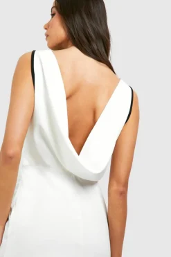 Maxi Dresses*boohoo Contrast Binding V Front Maxi cream