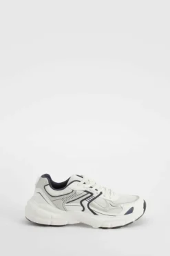 Trainers*boohoo Contrast Chunky Sporty Dad Trainers black_white