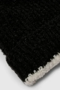Earmuffs|Hats & Gloves*boohoo Contrast Fluffy Knitted Beanie black