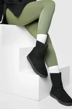 Cosy Boots|Flat Boots*boohoo Cosy Ankle Boots black