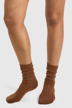 Tights & Socks|Tights & Socks*boohoo Cosy Lounge Socks chocolate