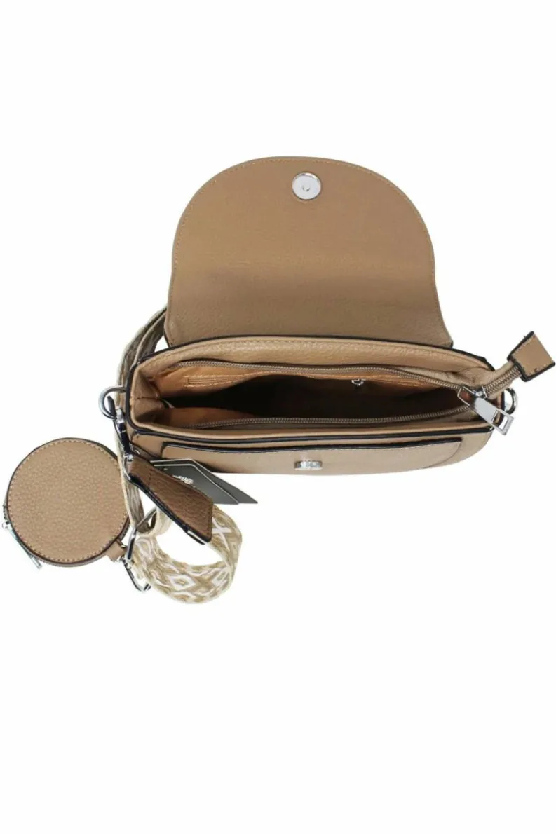 Cross-Body Bags|Handbags*SVNX Crossbody with Bee Embellishment in Mocha Light Brown