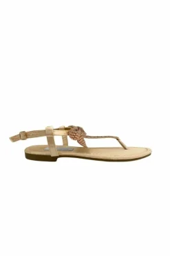 Sandals*Love Lemonade Crystal Bow Sandals Rose Gold
