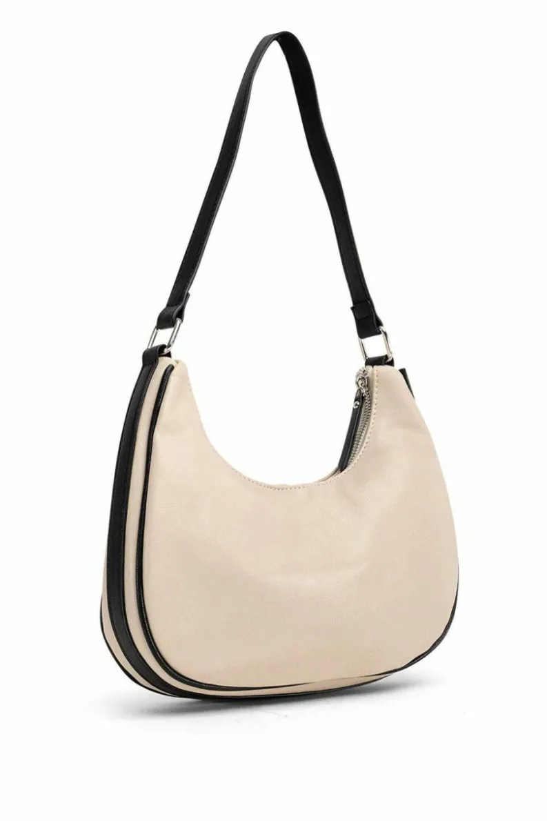 Shoulder Bags|Handbags*My Accessories London Curved Shoulder Bag Beige
