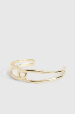 Bracelets*boohoo Cut Out Cuff Bangle gold