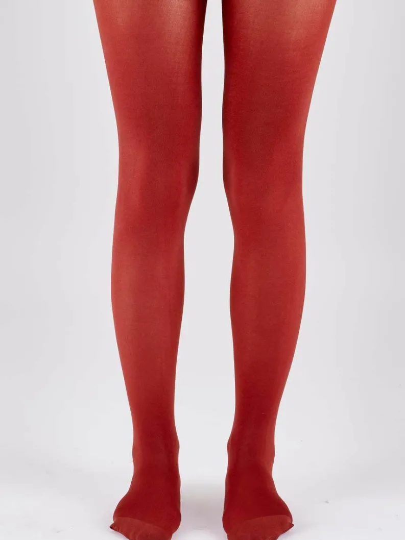 Tights & Socks|Tights & Socks*Pretty Polly 60D Coloured Opaque Tights 1 Pair Pack - Burnt Orange
