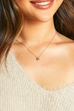 Necklaces*boohoo Delicate Heart Necklace gold