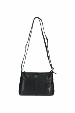 Handbags|Cross-Body Bags*Ashwood Leather Delilah' Elegant Real Leather Crossbody Bag Black