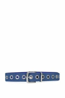 Belts*My Accessories London Denim Eyelet Belt Blue