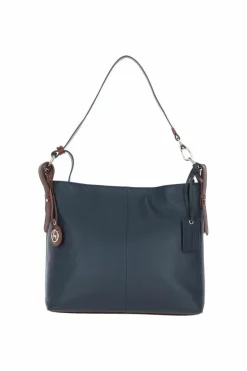 Shoulder Bags*Ashwood Leather Di tendenza' Leather Shoulder Bag for Women Navy
