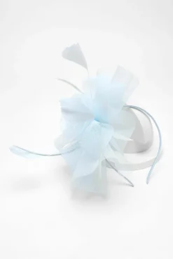 Hair Accessories*Quiz Diamante Flower Headband Fascinator Light Blue