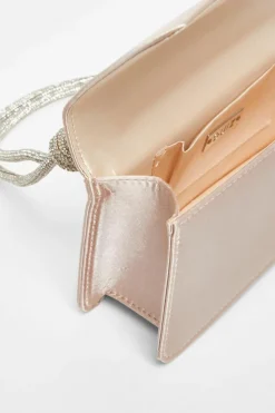 Shoulder Bags|Handbags*Quiz Diamante Shoulder Bag Off White