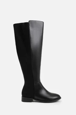 All Boots|Boots*Where's That From Diem' Stretch Wide Calf Over The Knee Boots True Black